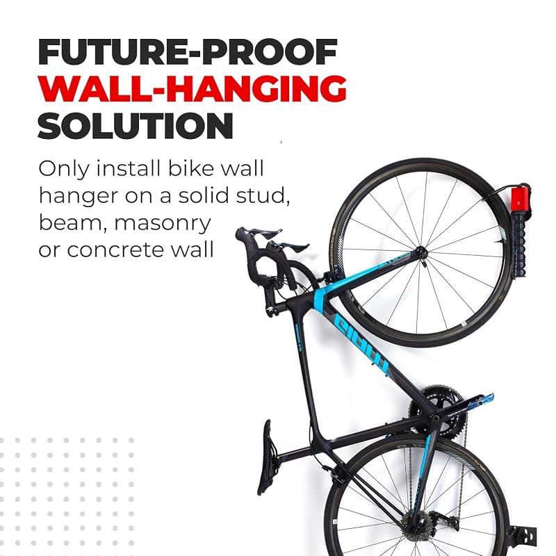 Pro Bike Tool Swivel Wall Mount Bike Rack - Vertical Storage (Pack of 1)