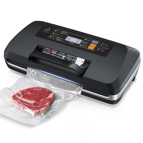 95kpa Vacuum Sealer Machine,Commercial Fully Automatic Food Sealer,10-in-1 Functions & Powerful Sealing System with Double Heat Seal