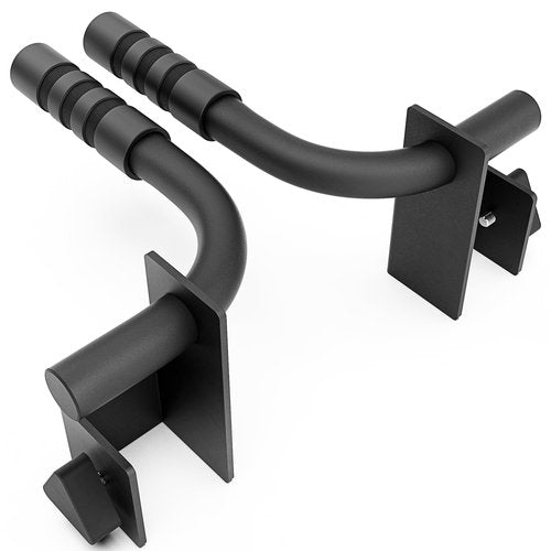 Synergee Dip Station Set of 2 Dip Bar Attachments for Power Racks. Compatible with 2x2 Tube Racks with 1" Holes. Max Capacity 350lbs.