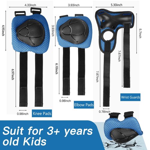 Kids Bike Helmet Set Adjustable Helmet for Ages 3-15 Kids Toddler Boys Girls Youth, Multi-Sport Bicycle Skateboarding Football Rollerskating Scooter Rollerblade Balance Bike Helmets