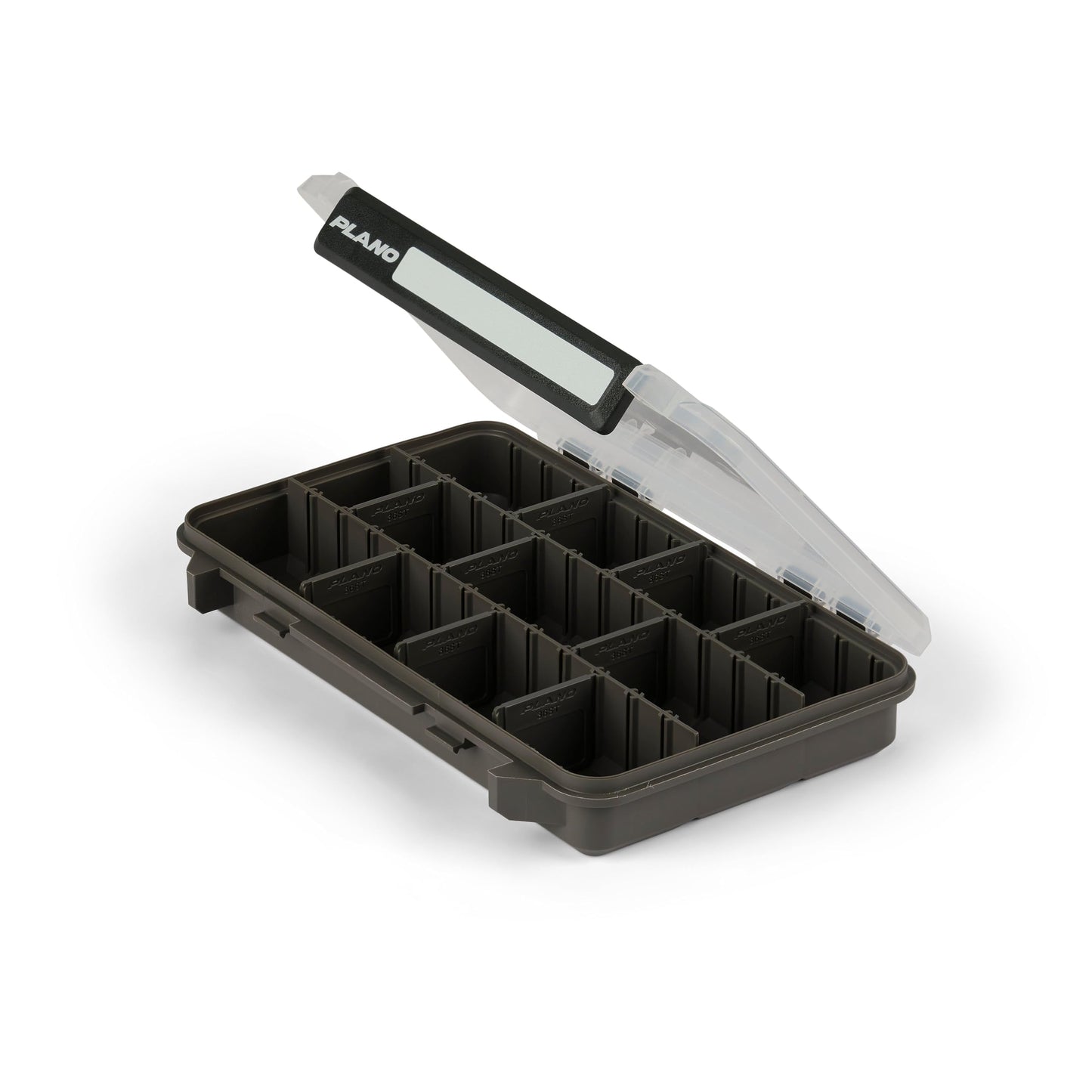 Plano StowAway 3600 Stow Tackle Box with Corrosion-Preventive Rustricor, Single Latch Design, Transparent DuraView Lid, Stackable Storage for Fishing Bait, Lures and Gear
