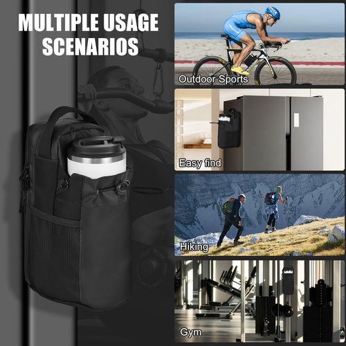 LapinHani Magnetic Gym Bag, Magnetic Gym Bag for Men and Women, Gym Crossbody Bag for Gym, Hiking, Sports and Outdoor Activities