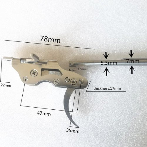 FEIXIA-201A 304 Stainless Steel Fishing Mechanism Submersible Amphibious DIY Full Metal Steel 200 Pounds DIY Speargun Trigger