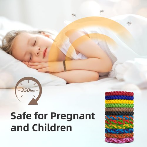 BuggyBands Mosquito Repellent Bracelets, DEET-Free, Individually Wrapped PU Leather Insect & Bug Repellent Wrist Bands (Pack of 24)