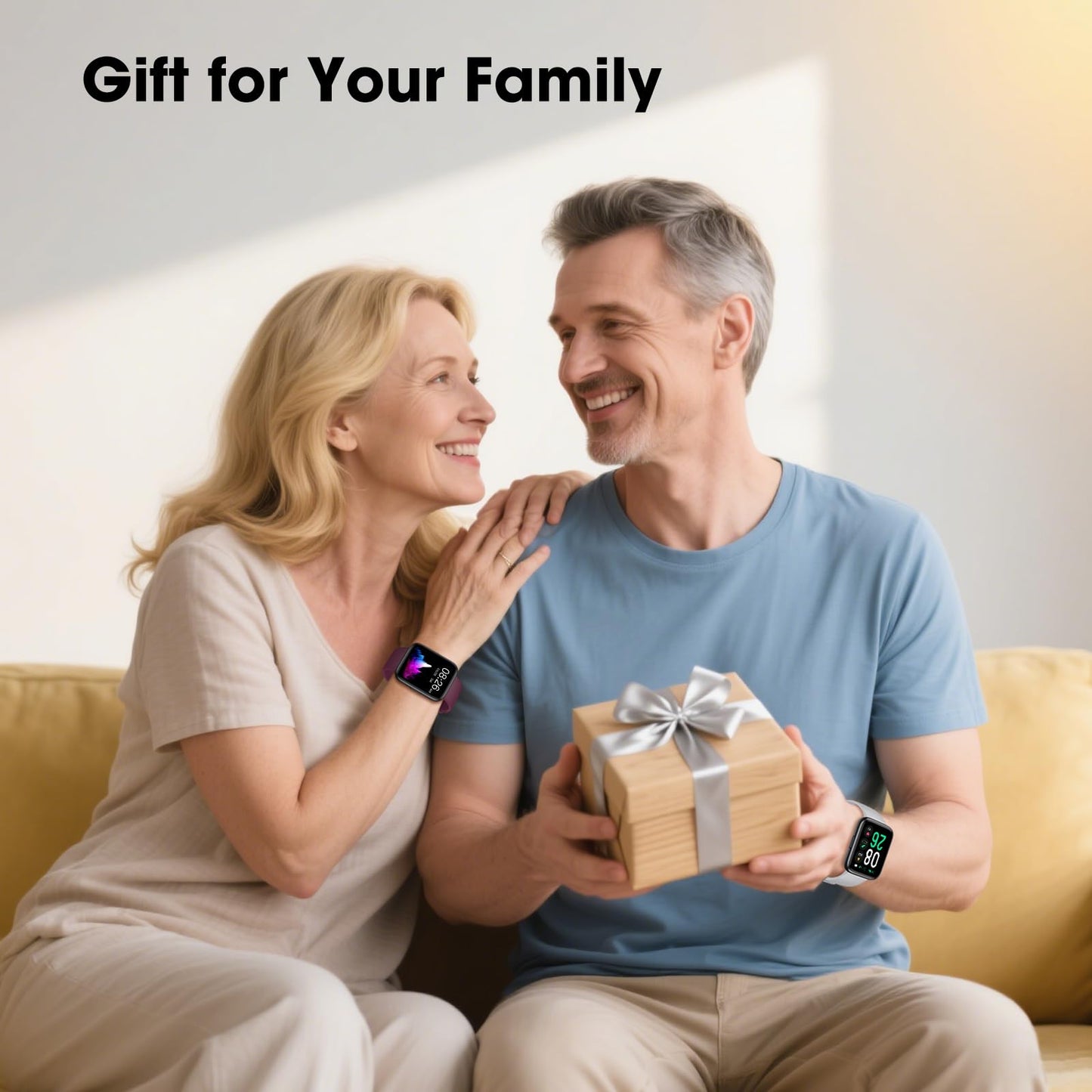 Senior Friendly Pedometer Watch, Fitness Tracker Waterproof Step Counter