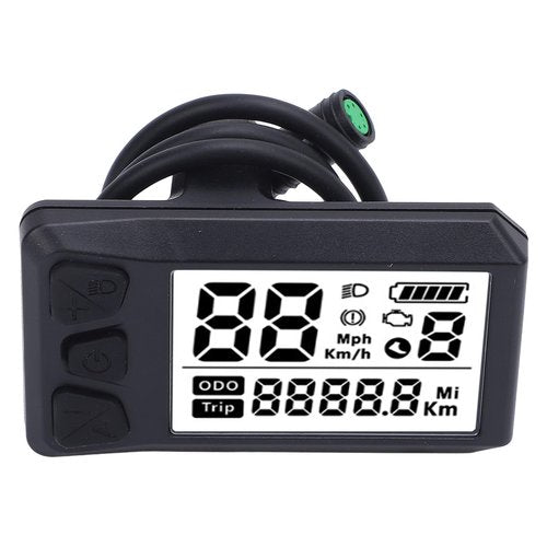 Universal Electric Cycle LCD Display Conversion Kit Control Panel with ABS Material 24 to 52V Voltage for 01 02 HD Lightweight Easy to Operate