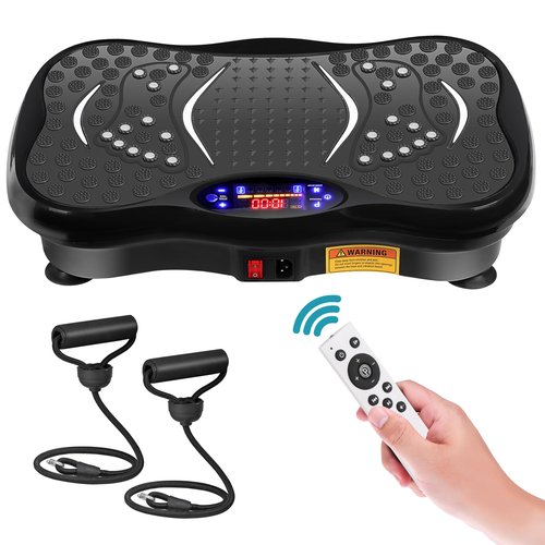 LEMY Vibration Plate Exercise Machine with Remote Control - Whole Body Workout Vibration Platform Adjustable 120 Speeds for Weight Loss Shaping Toning Wellness Home Gyms Workout