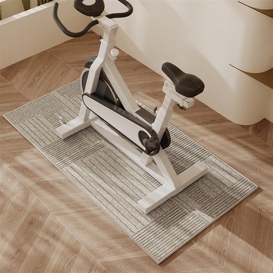 Icegrey Non-Slip Mat Compatible with Bike, Under Exercise Bike Trainer Pad for Indoor Stationary Spin Bike Gym Equipment Mat Hardwood Floor Carpet Protector, Style 1