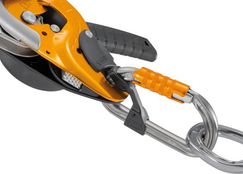 PETZL, AM'D Carabiner, Gray, TRIACT-Lock