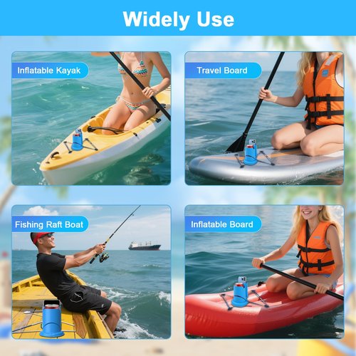 Paddleboard Cup Holder,Kayak Cup Holder 2-in-1 Anti-Flip Drink & Phone Holder for Paddle Board Accessories Surfboards, Canoes and Kayak Accessories (Blue)