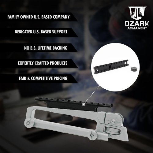 OZARK ARMAMENT Carry Handle Mount & Carry Handle Picatinny Rail Mount Designed for Carry Handle Sights Universal Detachable Carry Handle Scope Mount for A Wide Range of Optics