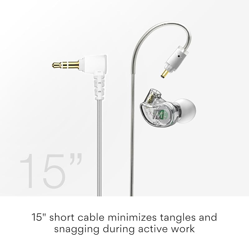 MEE Audio M6 Right Side Earbud with 15" Cable & 3.5 mm Plug (Variation: Right Ear)