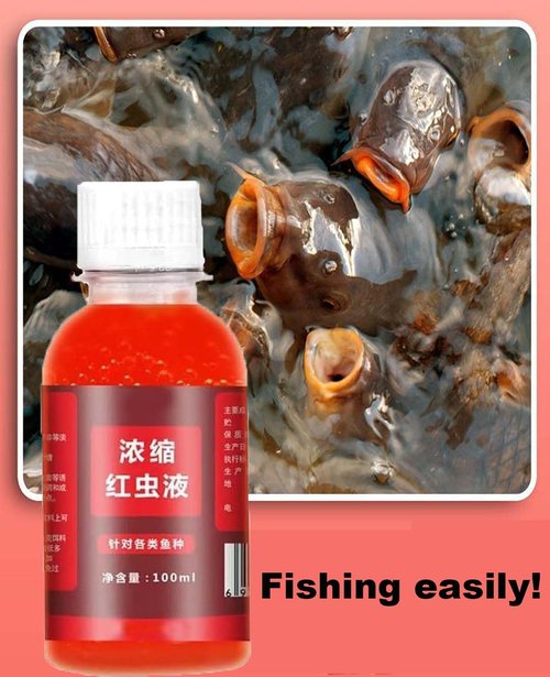 NGPCLYINYI 2PCS Red 40 Fishing Liquid, Red Ink Fishing,Fishing Bait,Red Fish attractants, Fishing Liquid Bait, Bait Fish Additive,Fish Lure Attraction Enhancer for Trout, Cod, Carp, Bass(100ml*2)
