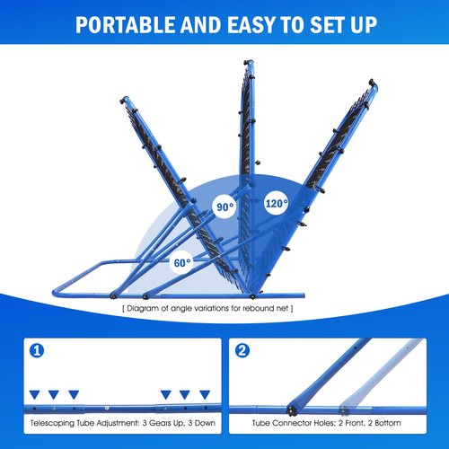4x4FT Dual-mode Soccer Goal & Rebounder Net,Premium Durability for Intense Shooting Training,Quick-Switch Angle Soccer Training for Control,Passing Practice,Easy Setup Soccer Gifts for Kids Teen Adult