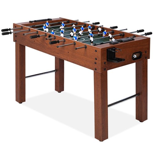 Foosball Table 48in, Competition-Sized Game Table for Home & Game Room – Includes 2 Balls & 2 Cup Holders – Classic Indoor Soccer Game