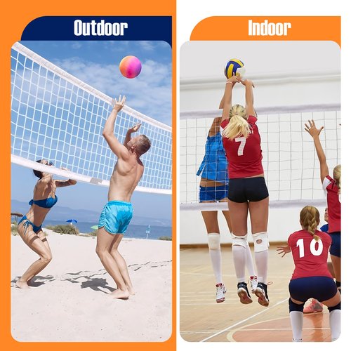 32x3ft Heavy Duty Volleyball Net for Backyard, Pool Volleyball Net Replacement Outdoor-with Storage Bag