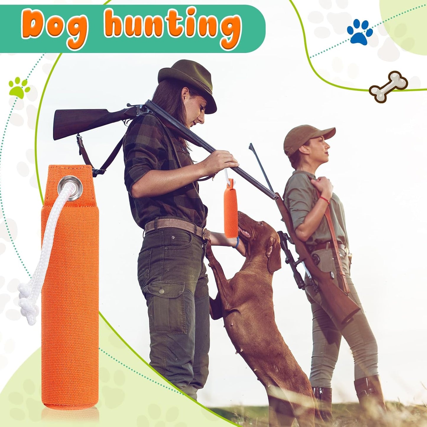 2 Pcs Canvas Dummies Duck Dummy Bumper Toys for Hunting Retriever Dog Training Dog Retriever Outdoor Training Toy Hunting Duck Recognition Trainers