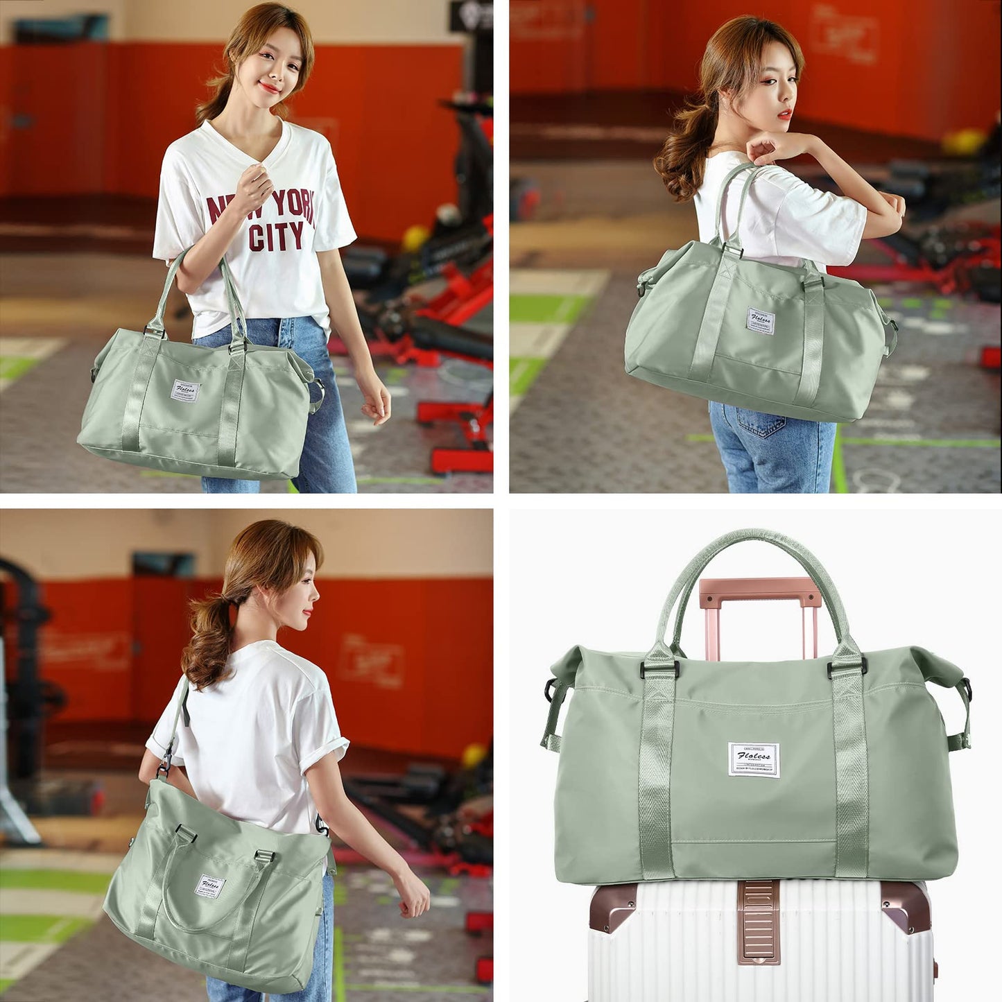 Travel Duffel Bag, Carry On Overnight Weekender Bags for Women