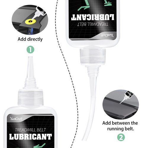 Treadmill Belt Lubricants/Lubes, Silicone Treadmill Oil, 100% Pure Silicone Treadmill Lube Suitable for Most Treadmills, Non-Toxic and Odorless, Reduce Friction Lubricant with Tubes, Soft Tubes, 7oz