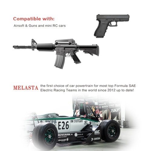 melasta 2 Pack 8.4V 1600mAh Butterfly Nunchuck NIMH Battery Pack Compatible with Mini Tamiya Connector Airsoft Guns