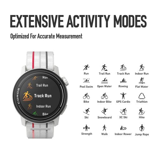 COROS PACE 3 GPS Sport Watch –Lightweight, Comfortable Running Watch, 17-Day Battery Life, Accurate GPS, Heart Rate Monitor, Navigation, Sleep Tracking, Training Plan, Run, Bike, and Ski- Black Nylon