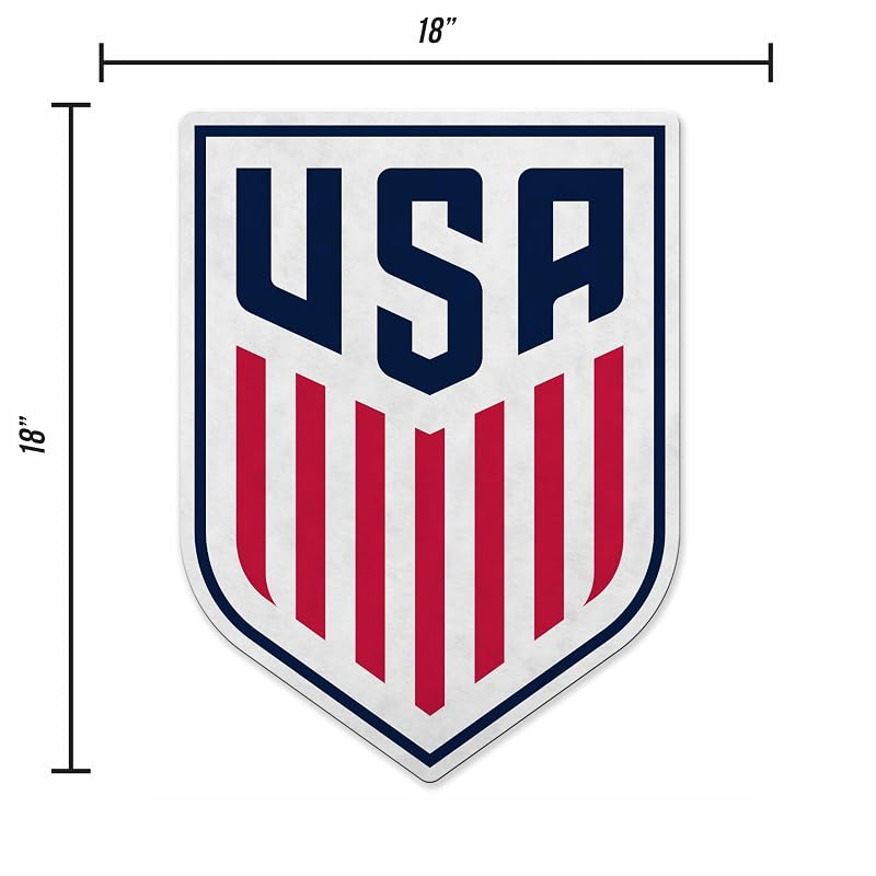 US Soccer Shape Cut Pennant - 18" Felt Wall Decor, Rico Industries