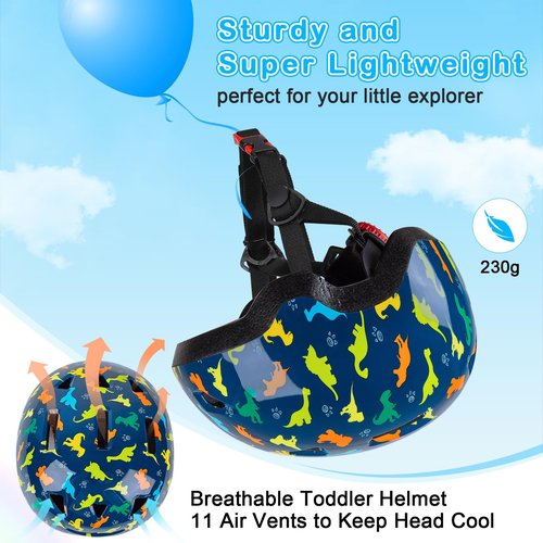 Toddler Helmet, Baby Infant Bike Helmet for Toddlers Age 1-3 Adjustable Toddler Bike Helmets for Boys Girls for Scooter Skateboard Cycling
