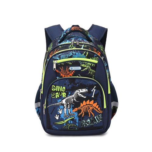 Cusangel Kids dino Backpack for Boys Elementary,Preschool School Bags 16 Inch Dinosaur Bookbag Multi Compartment,Sturdy Backpack Age 5-10(Dinosaur Fossil, Glow In The Dark)
