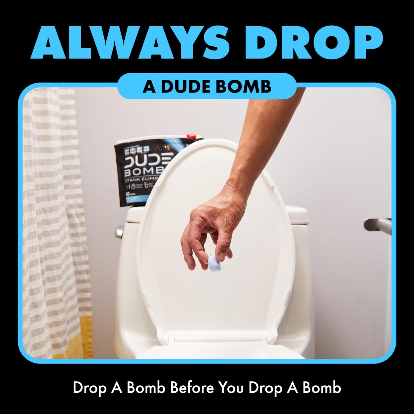 DUDE Wipes DUDE Bombs Toilet Bowl Stank Eliminator, Air Freshener, 40 Count