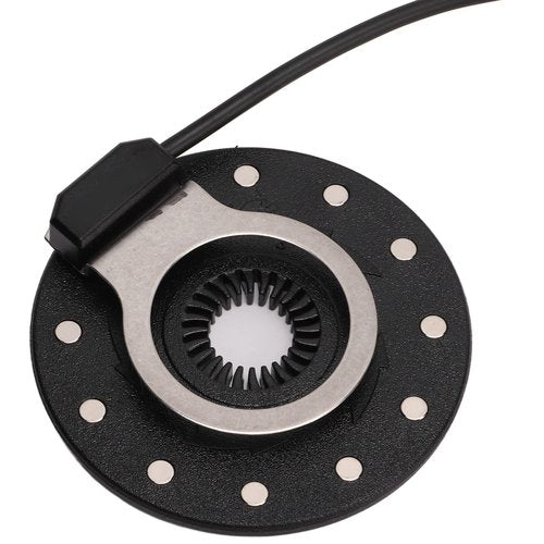 Electric Bike Assist Sensor, Electric Bike Assist Sensor High Sensitivity 12 Magnets Right Dual Hall Sensor Electric for Bike Pedal Accessories (Small Hole)