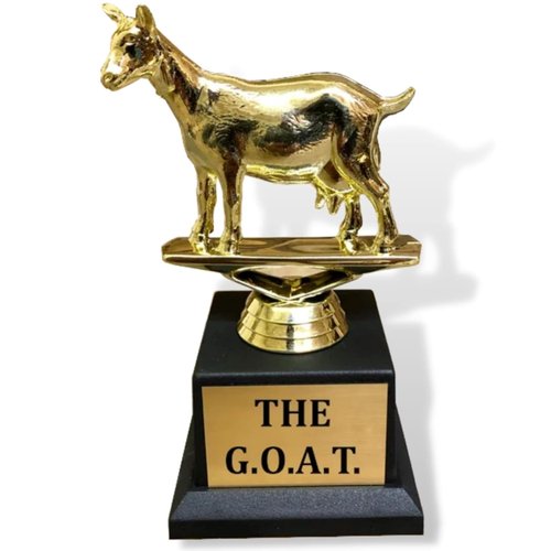 Goat Trophy Award for Coworkers, Boss, Friends and Sports | Engraved Awards and Trophies | Funny Trophy for Adults | Gag Christmas, White Elephant and Employee of The Month Gift