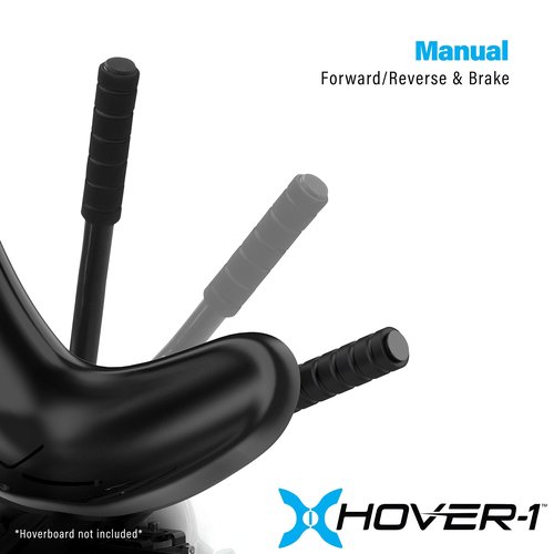 Hover-1 Buggy Hoverboard Attachment Compatible with Most 6.5" & 8" Electric Hoverboards, Hand-Operated Rear Wheel Control, Adjustable Frame & Straps, Easy Assembly & Install Hoverboard Go Kart