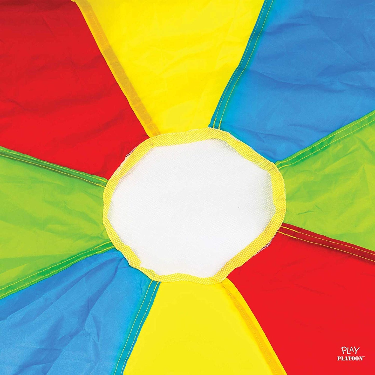 Play Platoon Rainbow Parachute Toy for Kids, 24 ft Play Parachute Game for Kids with 16 Handles, PE Equipment for Elementary School Gym Class, Backyard/Indoor Equipment