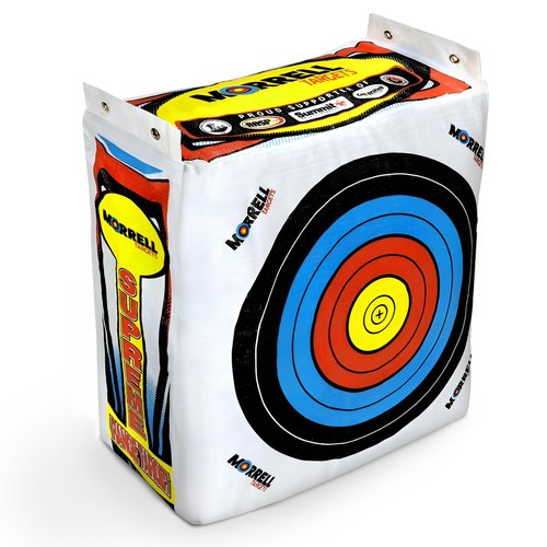 Morrell Outdoor Archery Bag Target w/ Multi-Layer Design, Supreme Range, White - Bow and Arrow Accessories for Hunting, Compound Shooting and Practice