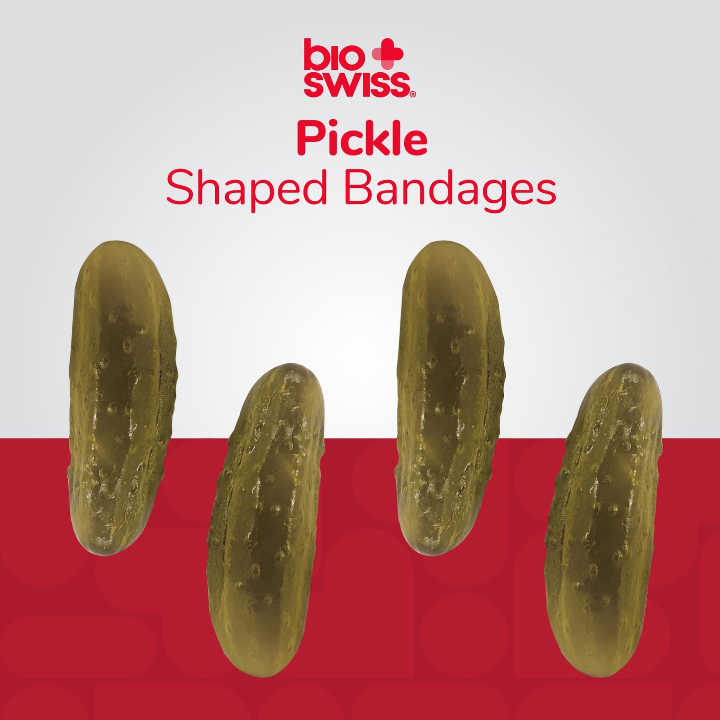 BioSwiss Bandages, Pickle Shaped Self Adhesive Bandage Set, Latex Free, Sterile Wound Care, 24 Count