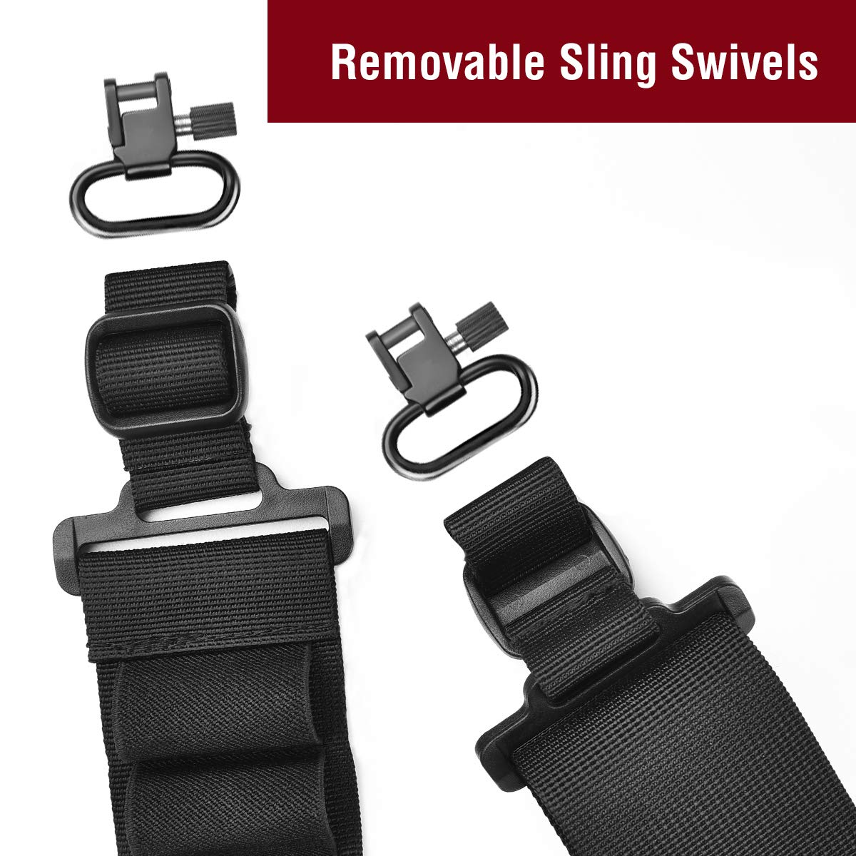 CVLIFE Shotgun Sling with Shell Holder, Holds 15 Shells for 12 Gauge, Adjustable Two Point Sling with Swivels for Outdoors