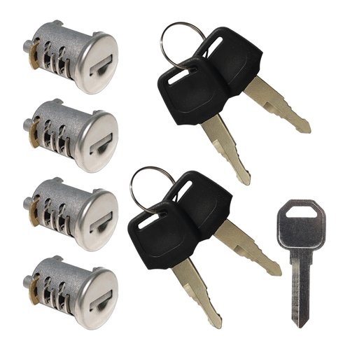 4 Pack Lock Cores for Yakima SKS Car Roof Rack System Components, Includes 4 Cylinders Cores, 4 Opening Keys and 1 Control Key (4 Pack)