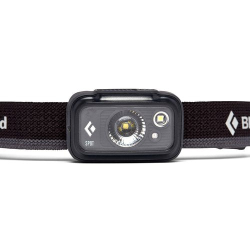 Black Diamond Spot 350 LED Headlamp, Waterproof and Dimmable Battery Powered Headlamp for Camping, Hiking, Running, Work with Red Light Headlamp Mode, Graphite