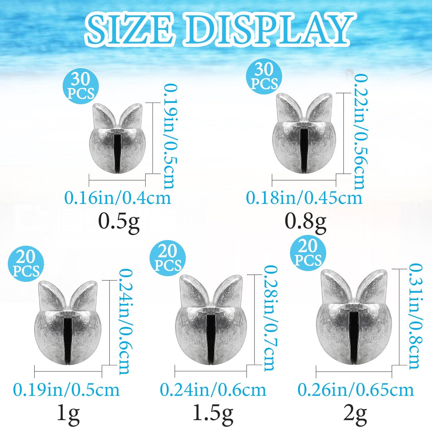 Fishing Weights Sinkers, 250/120pcs Lead Split Shot Fishing Sinkers Open Mouth Design Weights Clip Freshwater Saltwater Fishing Accessories (120pcs)