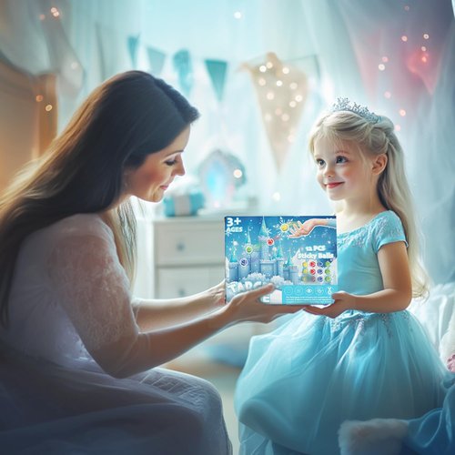 GirliGlee Frozen Toys for Girls Age 4-7, 26" Dart Board for Kids with 12 Sticky Balls,Frozen Birthday Party Decorations,Frozen Party Game Supplies 3 4 5 6 7 8 Year Old Girls