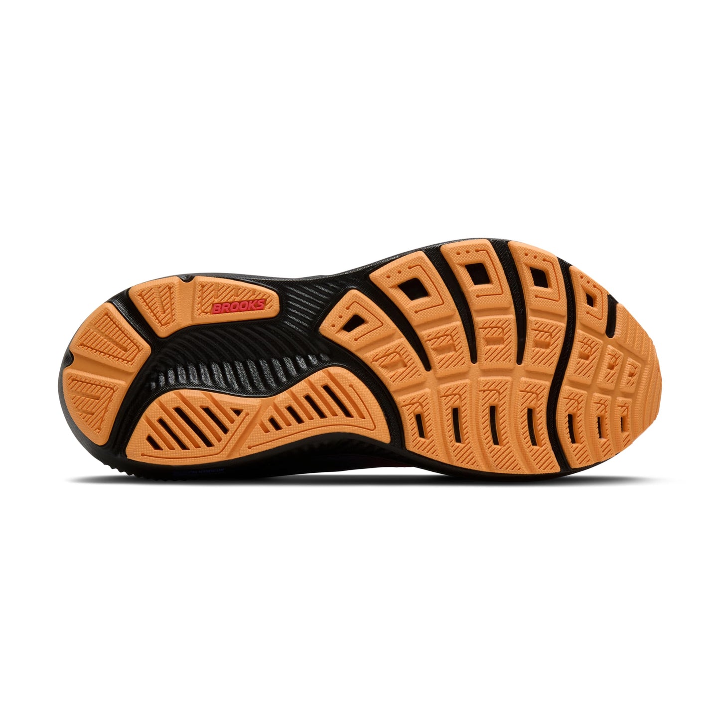 Brooks Women’s Ghost 17 Neutral Running Shoe - Night/Blue/Papaya - 6 Medium