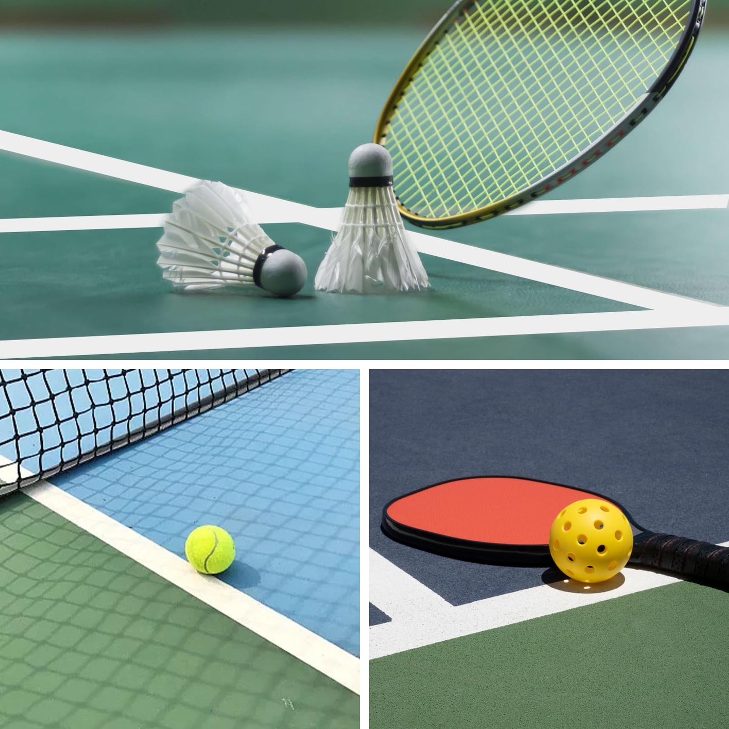 Pickleball Court Tape 2” x 200ft – Heavy Duty Temporary Court Marking Tape for Outdoor & Indoor Courts, Removable Pickleball Lines for Driveway, Gym Floor, Concrete, Basketball, Tennis & Badminton