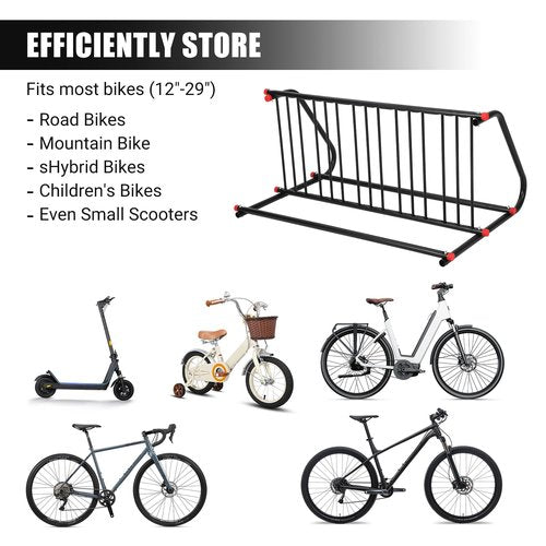 Commercial Bike Rack Outdoor,Metal Bicycle Parking Rack Stand,10 Holders Commercial Bike Rack Garage Floor for Retail Shopping Centers, Schools,Backyards,Bike Shops(Double Side)