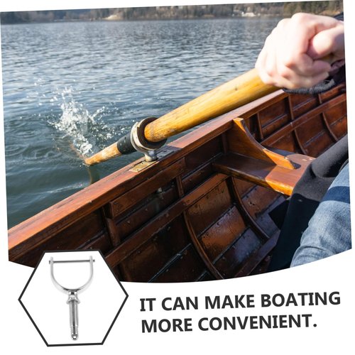 Sosoport Marine Grade Paddle Bracket Boat Oar Holder Rowing Boat Paddle Mount Oarlock Sockets Side Mount