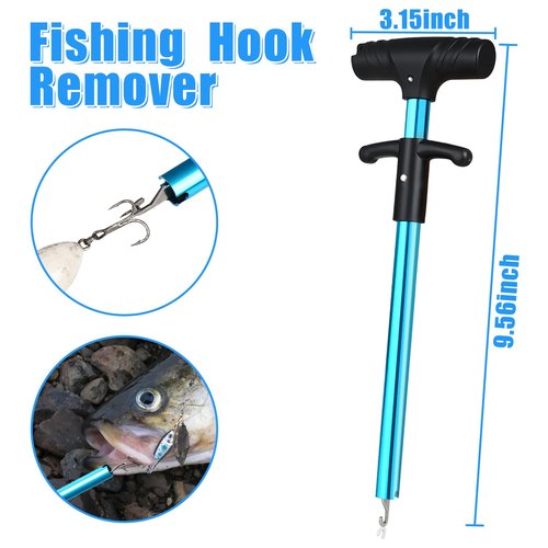JOYOUSLIFE 5pc Fishing Tool Kits - Fishing Pliers, Fillet Knife with Sheath, Stainless Steel Fish Lip Gripper, Fishing Hook Remover and Big Horse Fishing Scissor Line Cutter
