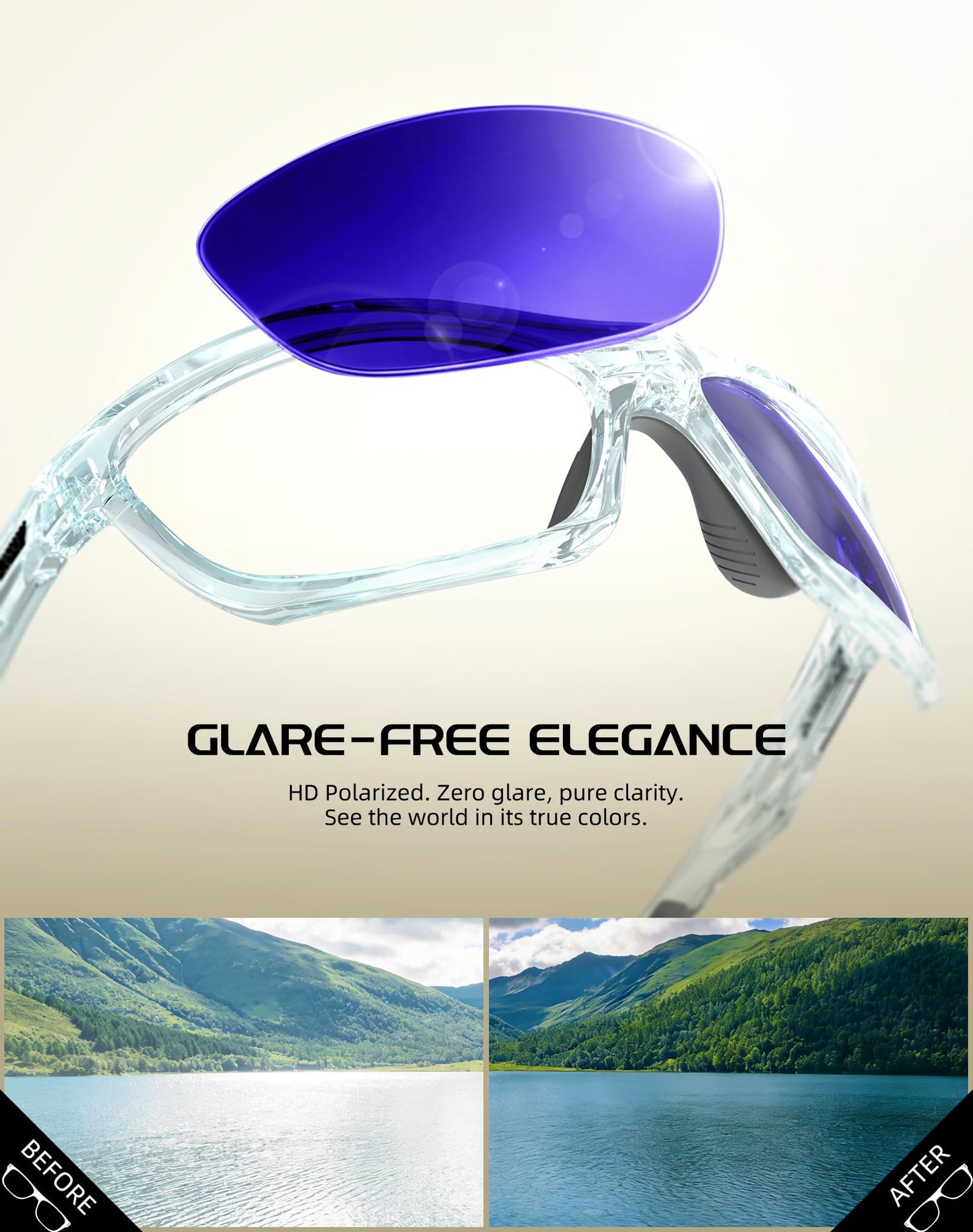 Innerking Polarized Sports Running Cycling Sunglasses for Men & Women TR90