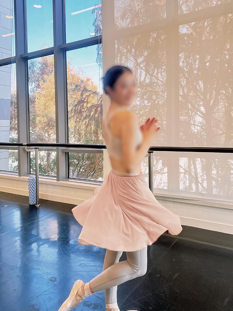 Ballet Skirt for Women with Big Hem, Elastic Waistband — Variation Nude+29 Regular