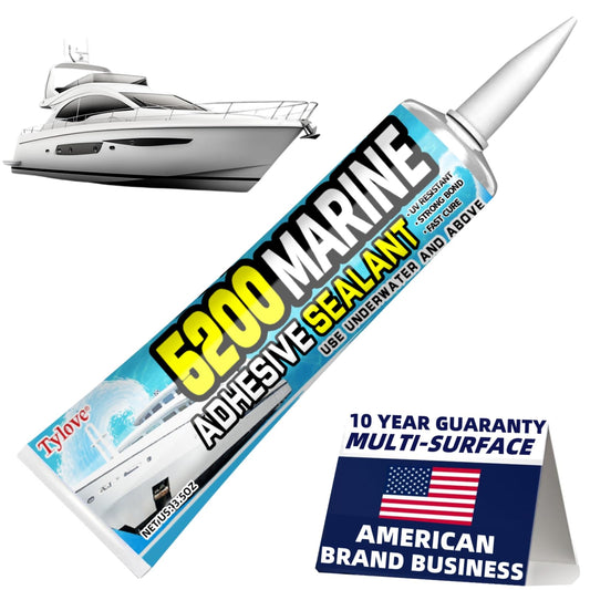 5200 Marine Sealant Adhesive Fast Cure 3oz – Permanent Waterproof Bond for Boats, RVs, Decks & Pool Tile, UV Resistant Above & Below Waterline