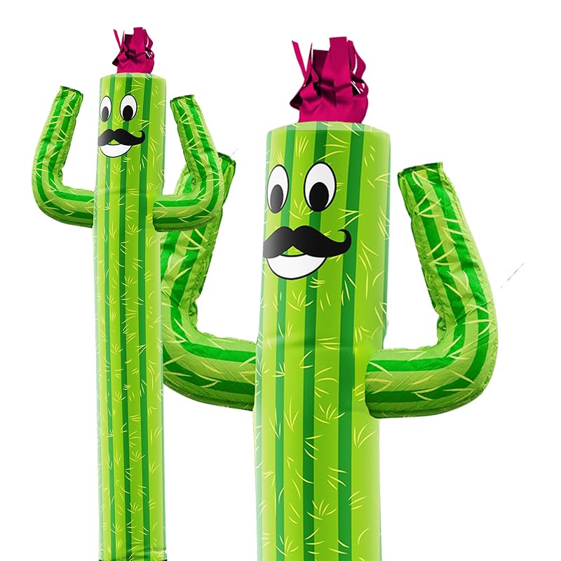 6 Ft LookOurWay Air Dancers Wacky Waving Inflatable Tube Man - Cactus, Blower Not Included
