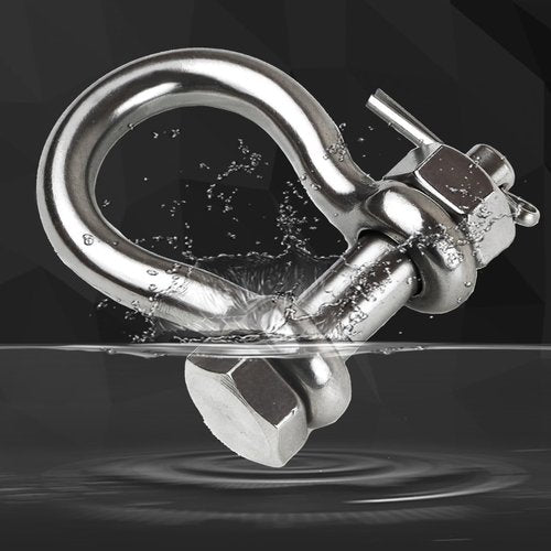 Laorde Boat Anchor Shackle 1/4" 5/16" 3/8" 1/2 inch (4 Size) 316 Stainless Steel Shackle Marine Grade Bow Shackle with Cotter Pin (5/16 inch 2 PCS)